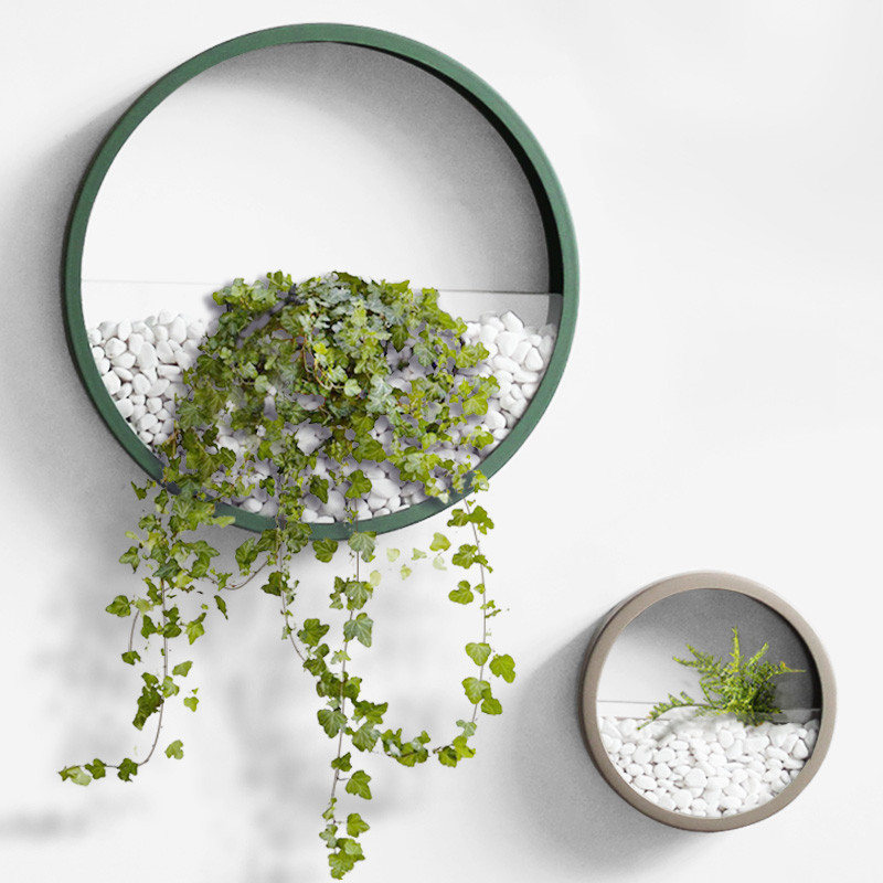 Sustainable Living Eco Friendly - Creative Wall Vases Metal Iron Art