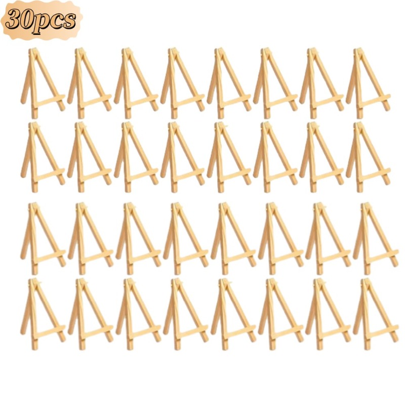 30Pcs Mini Wooden Easel Stands - огляд і ціна Sustainable Living Eco Friendly