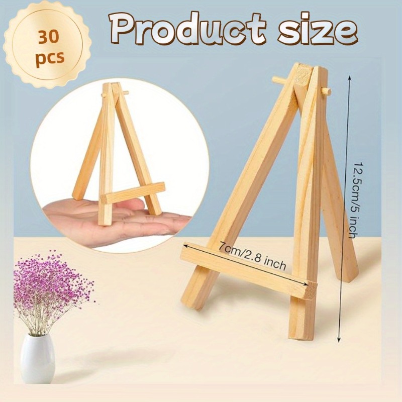 30Pcs Mini Wooden Easel Stands - огляд і ціна Sustainable Living Eco Friendly