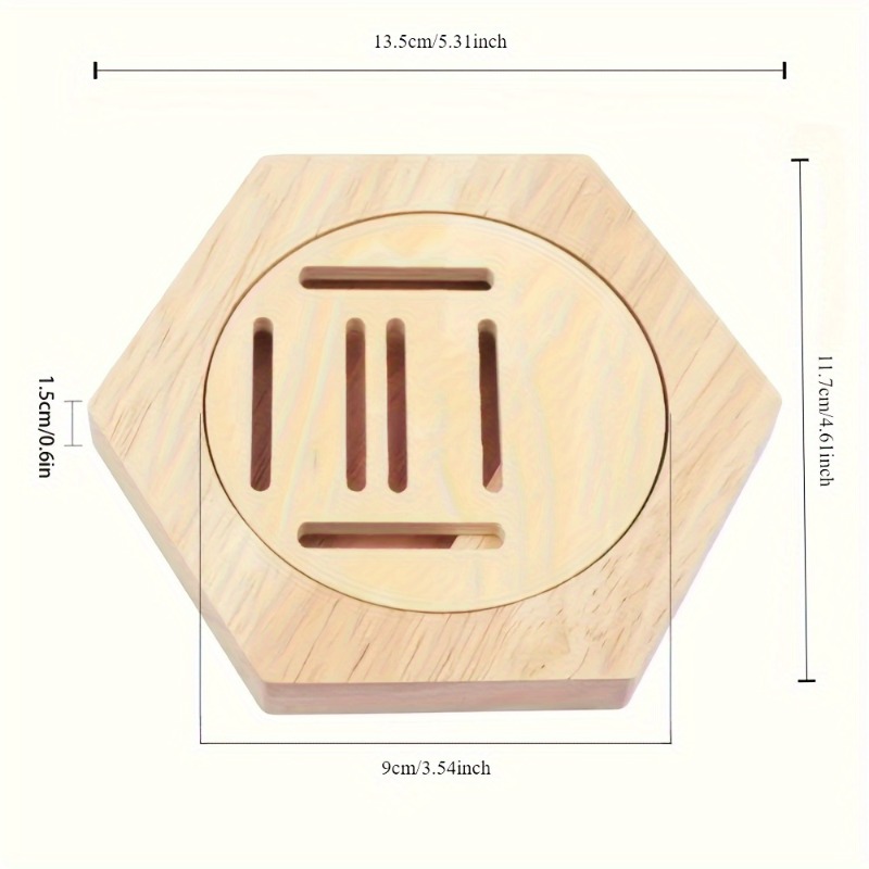 6Pack Hexagonal Wooden Medal D - огляд і ціна Sustainable Living Eco Friendly