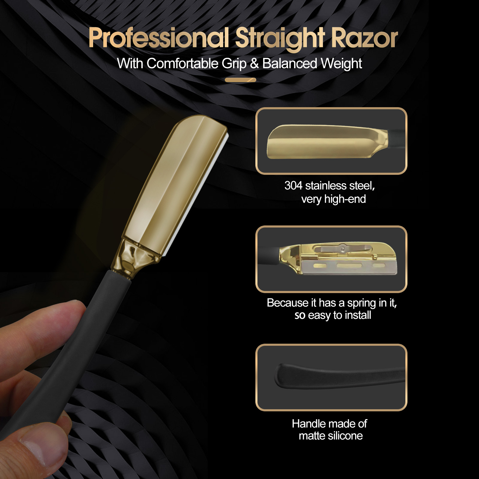 1Pc Pro Baber Beard Straight E - огляд і ціна Safety Razor Handle