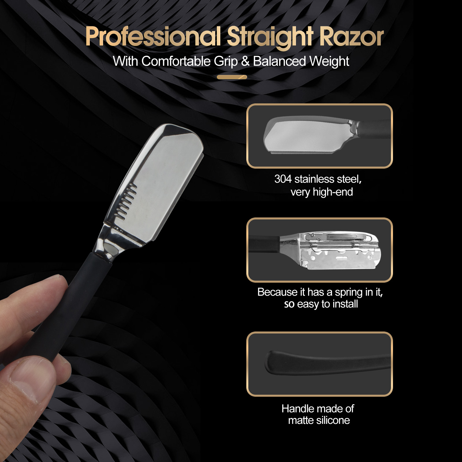 1Pc Pro Baber Beard Straight E - огляд і ціна Safety Razor Handle