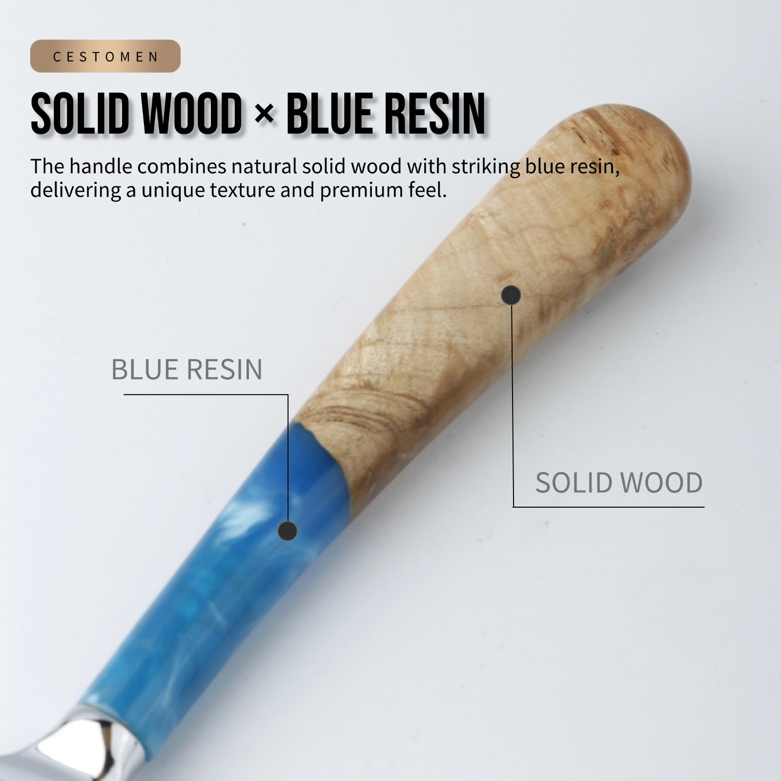 1Pcs Pro Resin Wood Handle Bar - огляд і ціна Safety Razor Handle