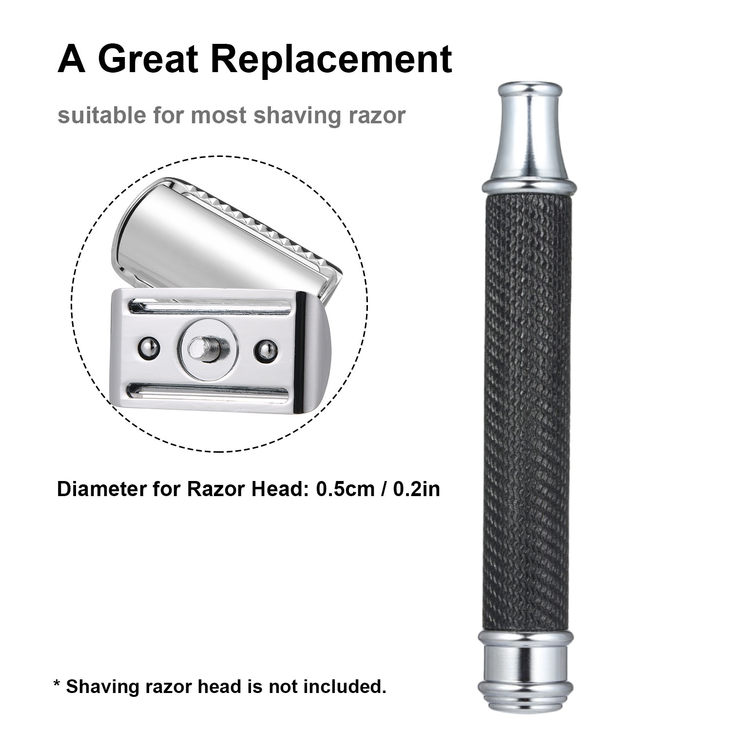 Stainless Steel Shaving Handle - огляд і ціна Safety Razor Handle